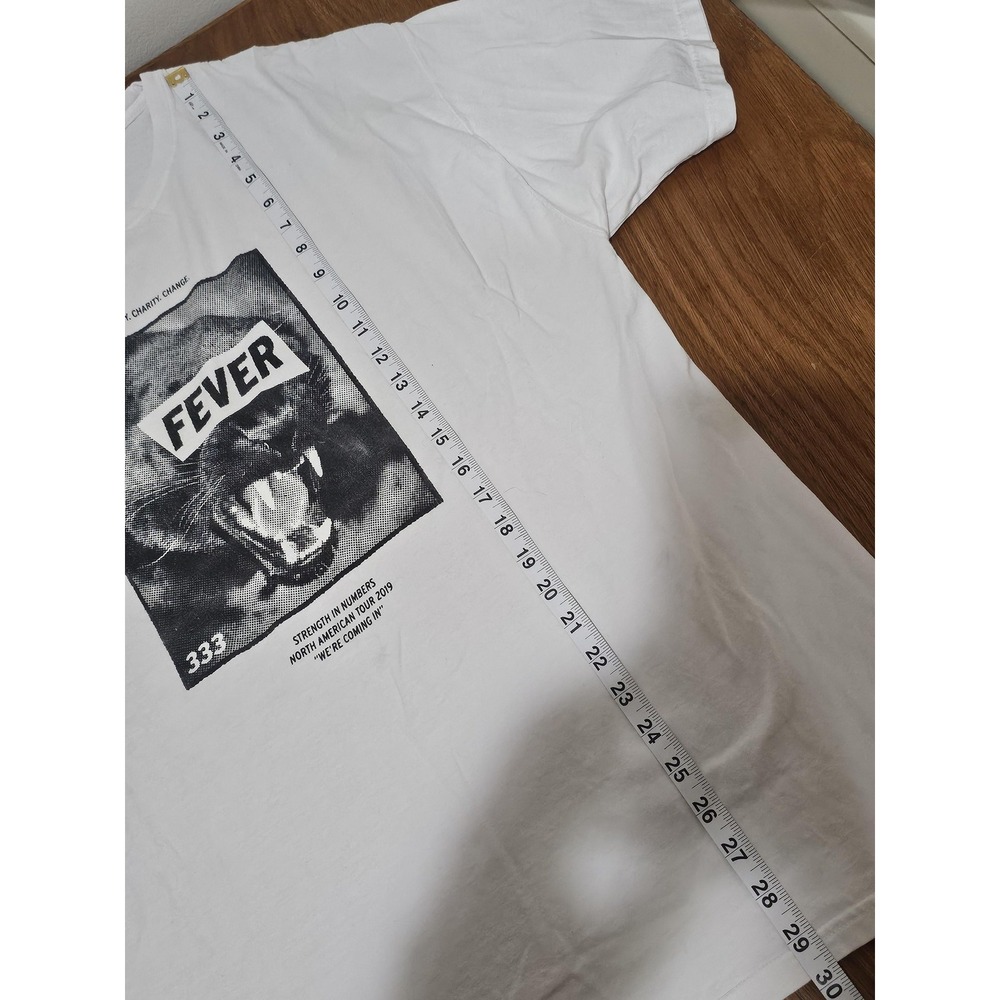 Fever 333 Shirt XL White Strength In Numbers Tour Graphic T-Shirt Band Letlive.‎ - Picture 4 of 6